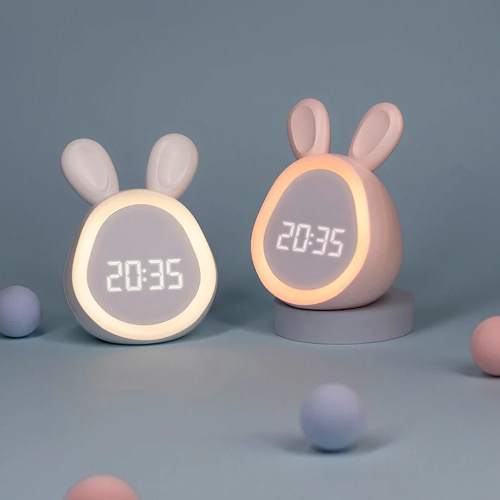 Lisslune | WakkerKonijn – Kids alarm clock with LED night light and playful rabbit design