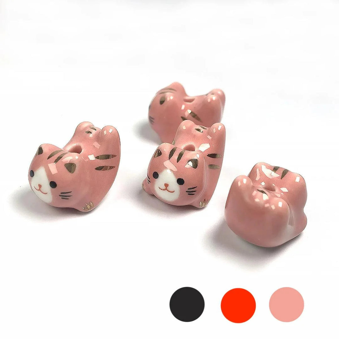 Lisslune | Charming anime-inspired lucky cat ceramic beads for creative jewelry projects - 15x21mm porcelain essentials with vertical hole
