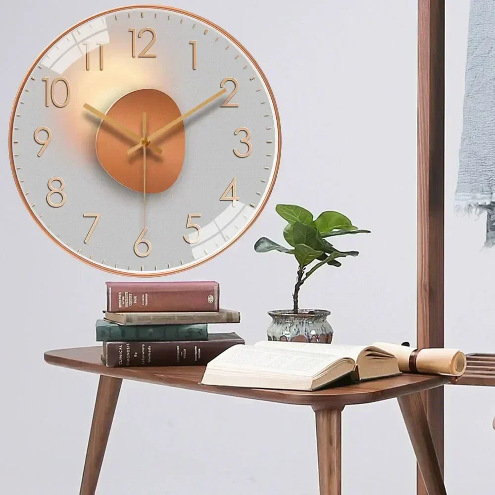 Lisslune | SilentTime - Digital Wall Clock in Classic Style - 8 Inch