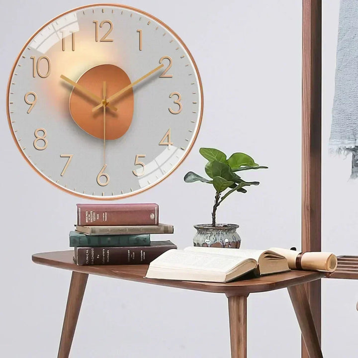 Lisslune | SilentTime - Digital Wall Clock in Classic Style - 8 Inch