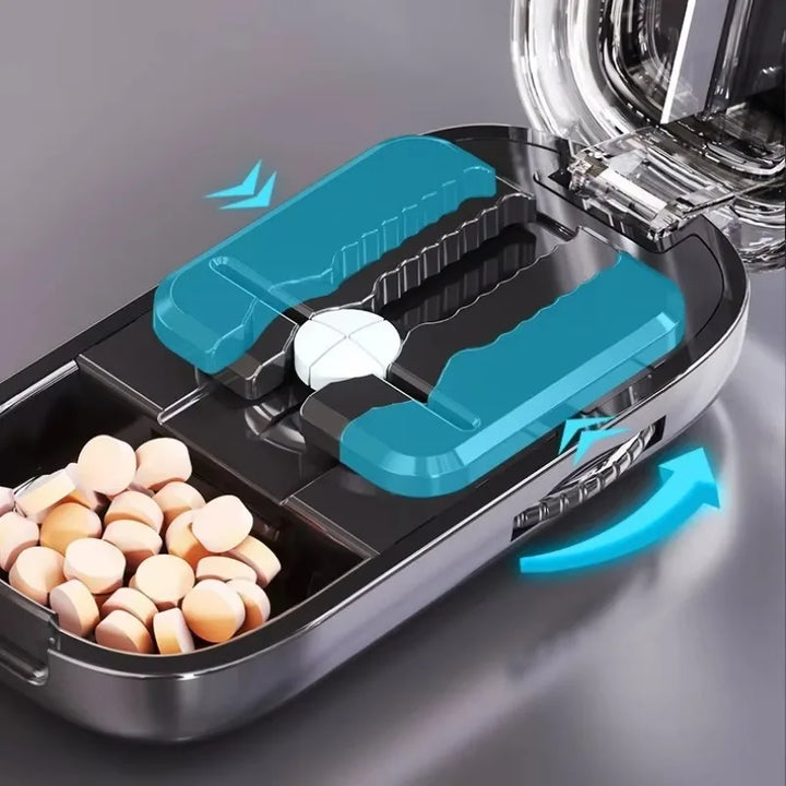 Lisslune | Pocket Size Dustproof Pill Cutter Organizer