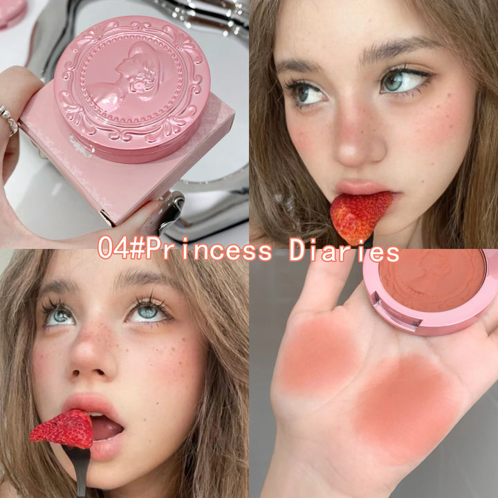 Rynx | 3D Embossing Matte Blush Retro Style Silky Low Saturation Long-lasting Natural Foundation Concealer