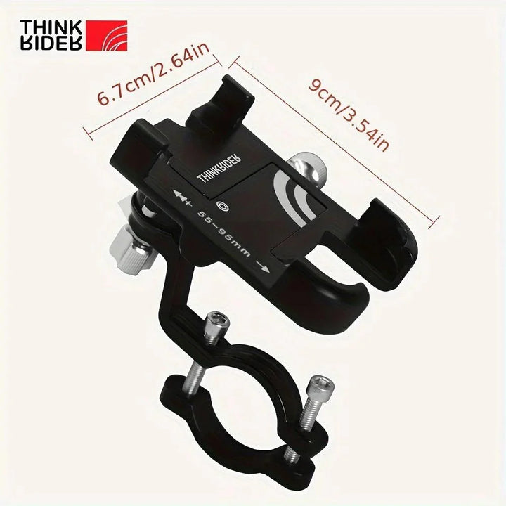 Lisslune | ThinkRider MTB Adjustable 360° Rotatable Phone Holder for Bikes - Non-slip Aluminum Bike Mount