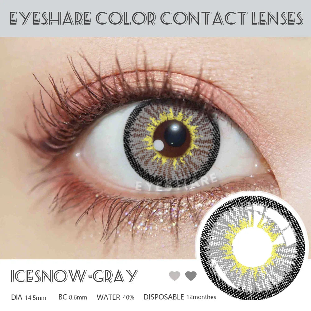 Rynx | 1 Pair Colored Contact Lenses for Eyes Cosplay Lenses for Eyes Blue Contact Lenses Fashion Brown Eye Lens Beauty Makeup