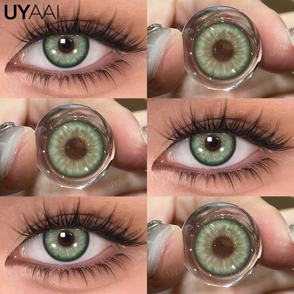 Rynx | 1 Pair Colored Pupils for Eyes Green Eye Color Lenses Brown Natural Looking Eye Lenses High-Quality Gray Lenses Soft Pupils