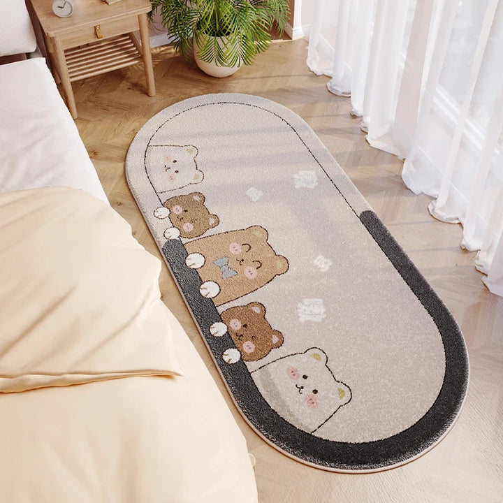 Rynx | Cartoon Cute Children's Room Carpet Modern Home Decor Aesthetic Bedroom Carpet Comfortable Soft Balcony Rugs rug Wallpaper carpet