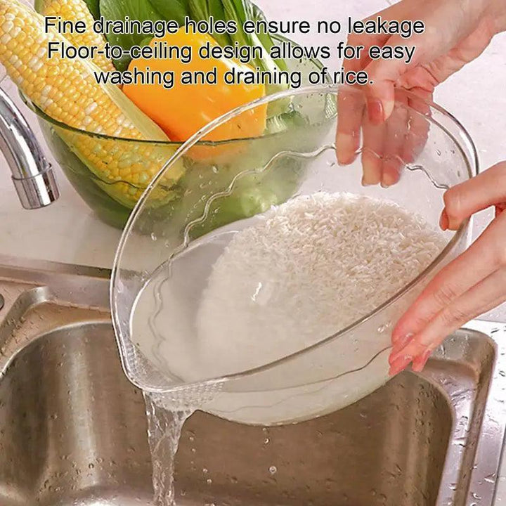 Lisslune | Ergonomic transparent rice cooker with fine drainage holes