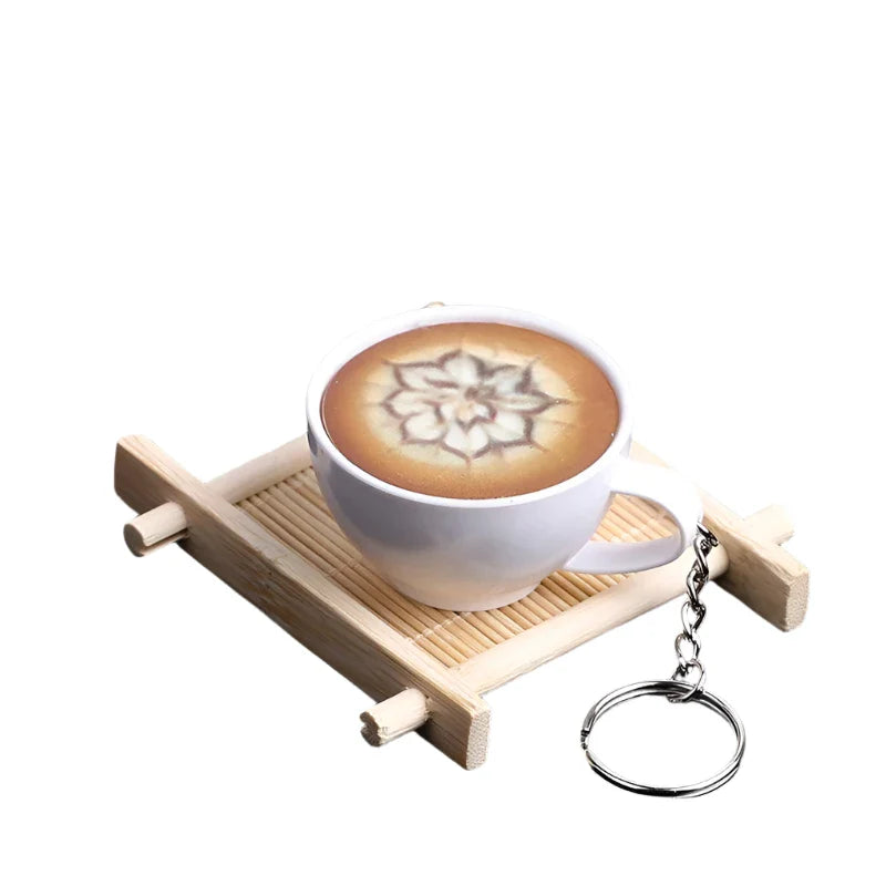 Lisslune | Charming miniature resin coffee and tea cup display model for playful decoration