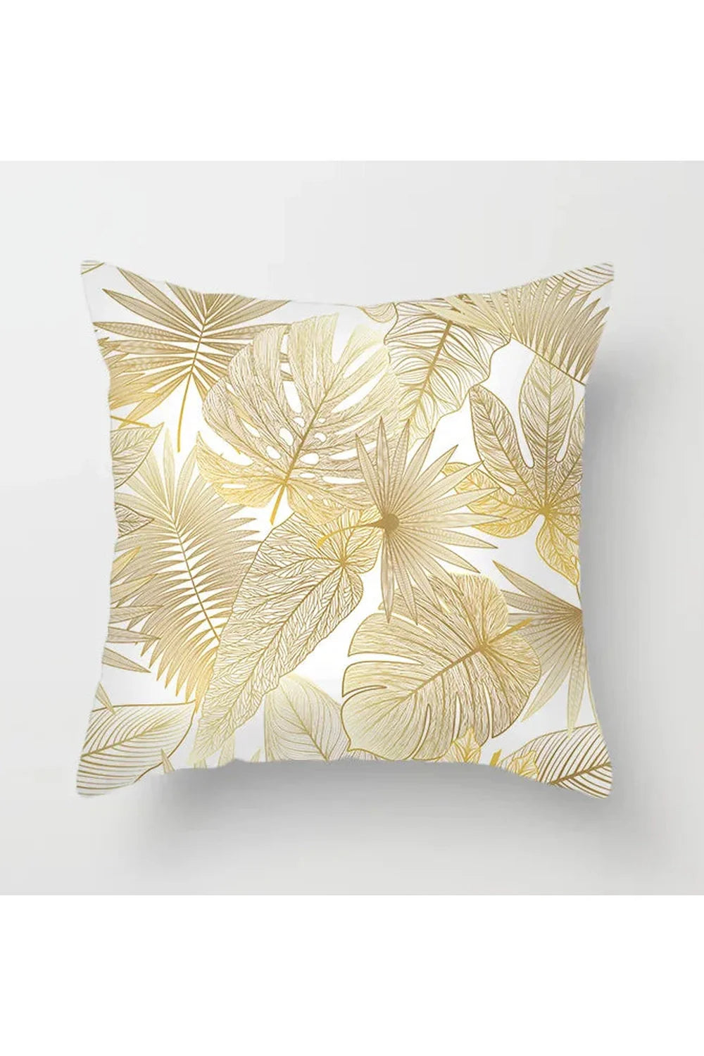 Lisslune | Yellow leaf polyester pillowcase