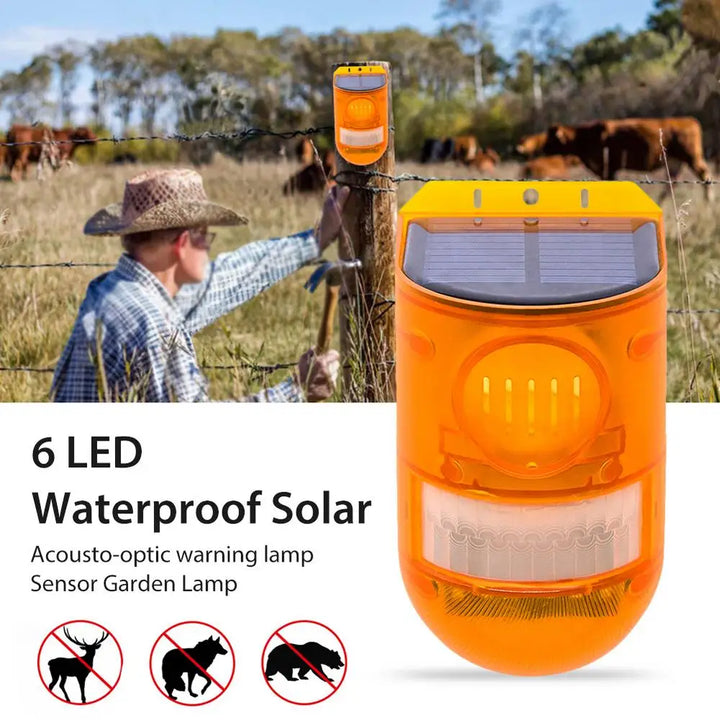 Lisslune | Solar-powered animal repeller with alarm – Effective protection against animals