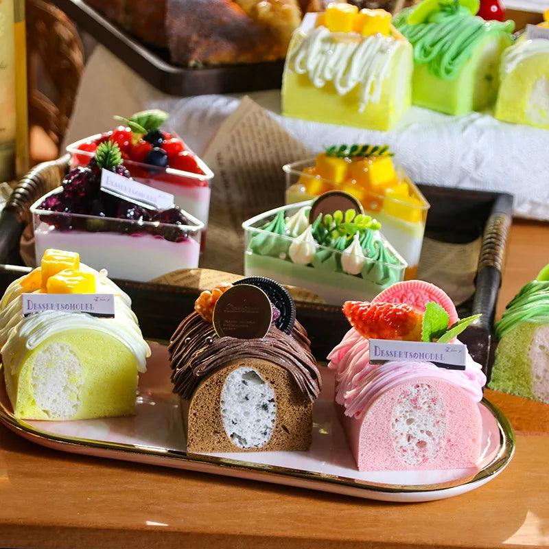 Lisslune | Realistic Synthetic Fruit Cake Model for Home Decor and Photography - 1 pc. FCYY-MIX2