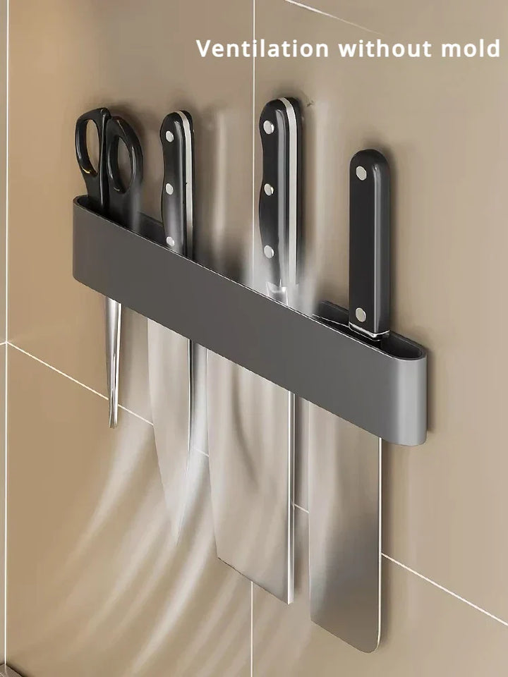 Lisslune | Knife holder - Knifey - Stainless steel - Multi-function shelf