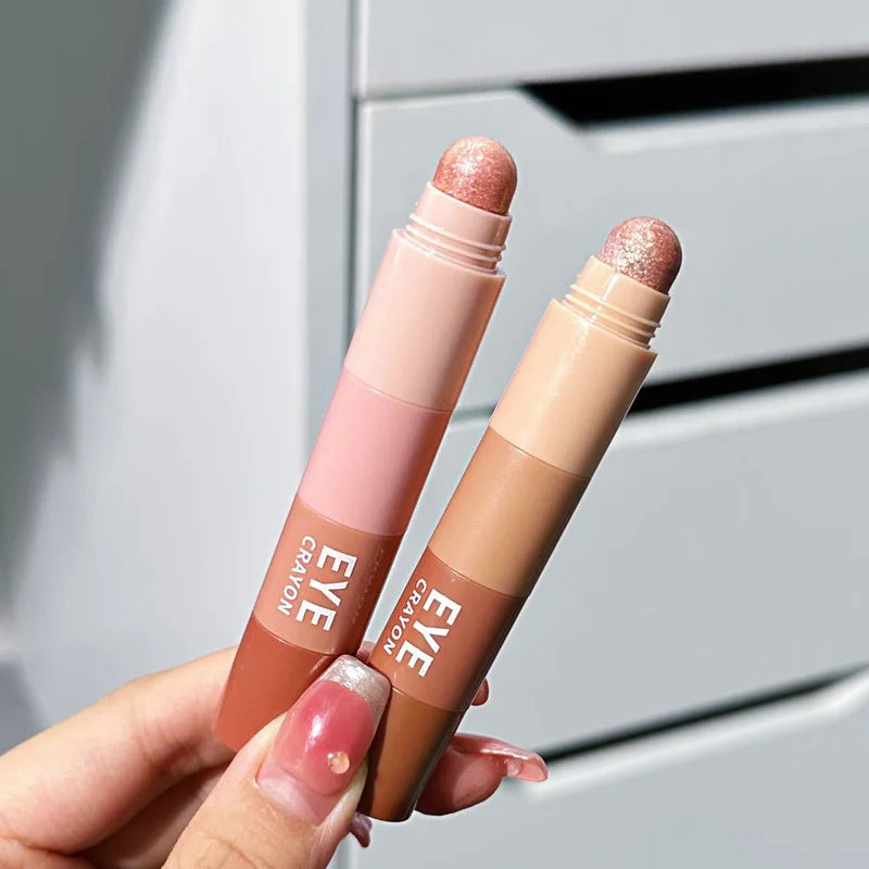 Rynx | 4 In 1 Pearl Eyeshadow Stick Highlighter Makeup Waterproof Long Lasting Glitter Eyeshadow Eyeliner Stick Eye Makeup Cosmetics