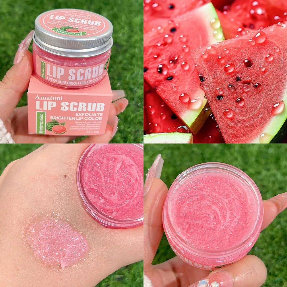 Rynx | Fruit Flavor Peeling Lip Mask Repair Dead Skin Exfoliate Moisturizing Nourishing Smoothing Repair Lips Fine Lines Lip Care Cream