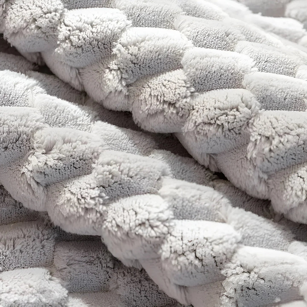 Lisslune | Luxurious velvet sofa cover with textured pattern