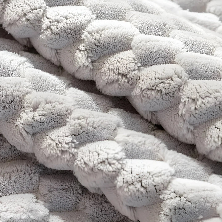 Lisslune | Luxurious velvet sofa cover with textured pattern