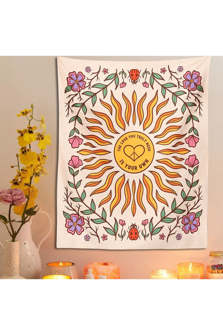 Lisslune | Flower pattern wall tapestry