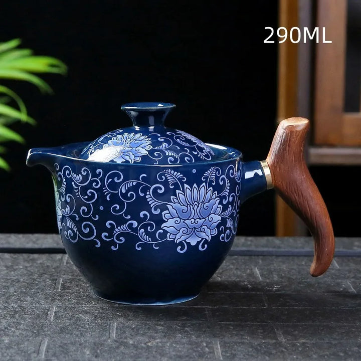 Lisslune | Traditional Harmony Ceramic Rotating Teapot