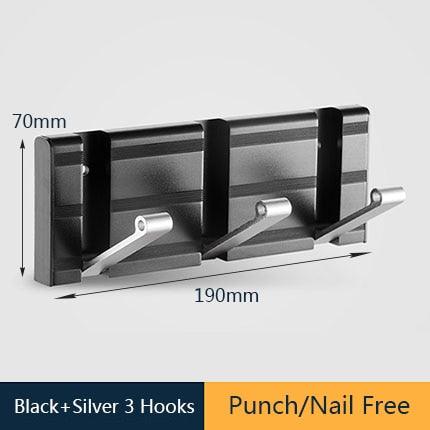 Lisslune | Modern Electroplated Aluminium Wall Hook Set - Elegant Storage Solution