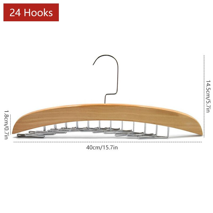Lisslune | Wooden Space Saving Multi Organizer Hanger