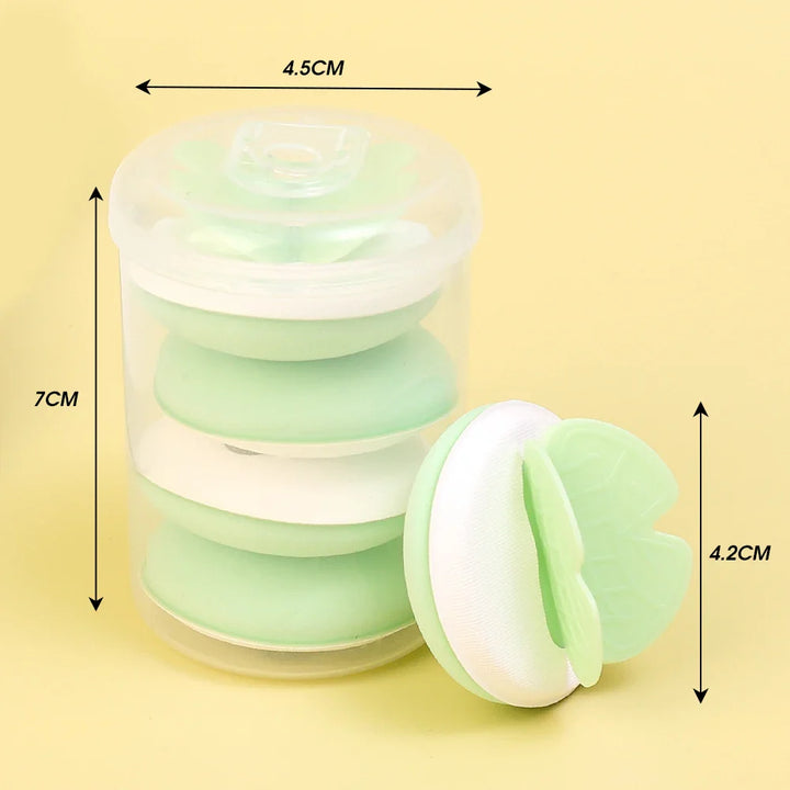 Rynx | 4PCS Butterfly Cosmetic Sponge Set Makeup Sponges Foundation Air Cushion Dry and Wet Use Soft Candy Cotton Powder Puff Makeup Tool