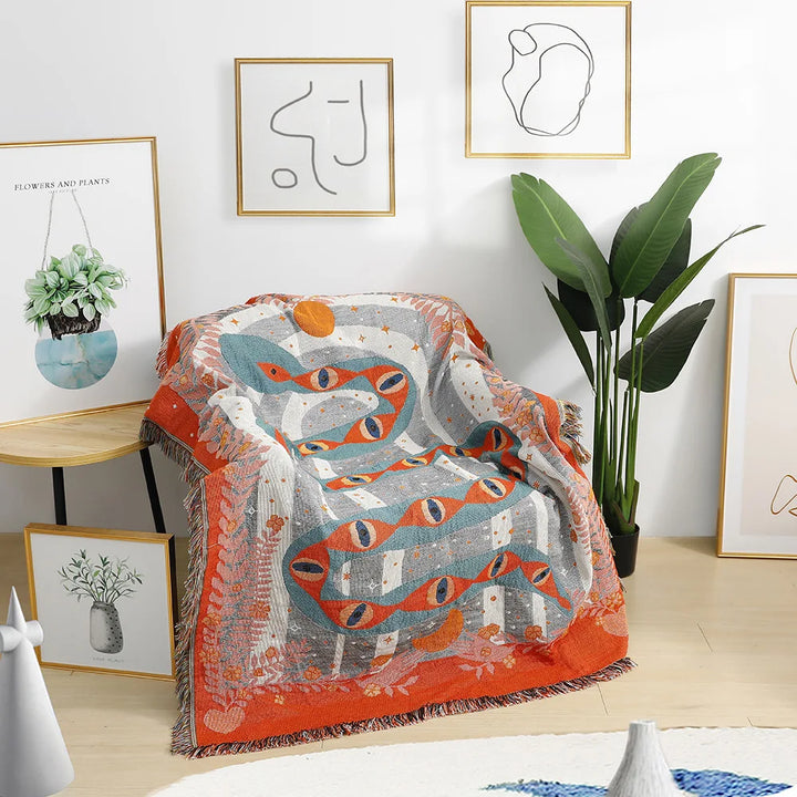 Lisslune | Serpent Woven Blanket