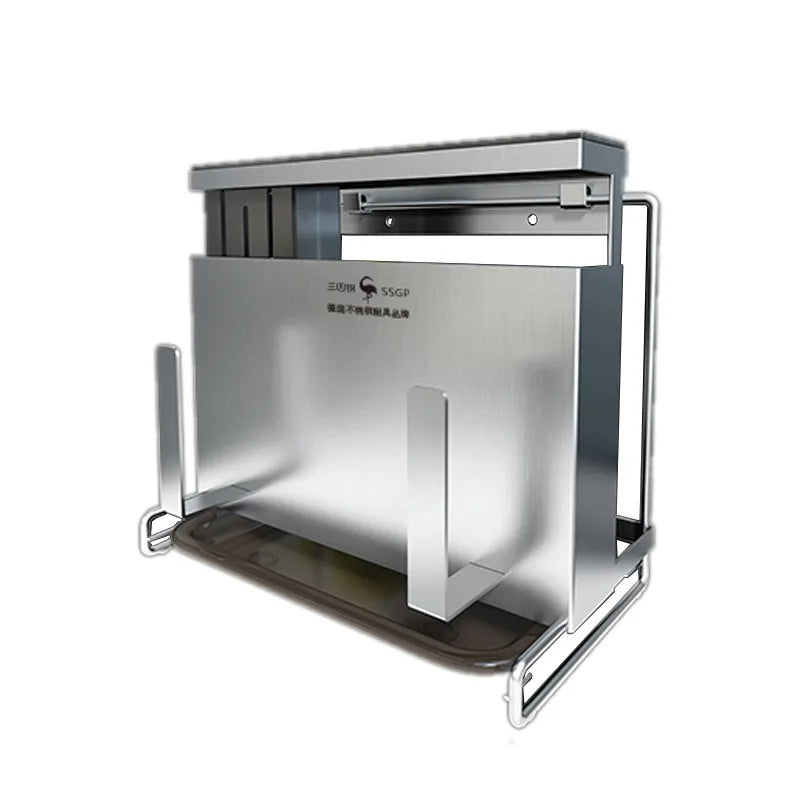 Lisslune | Stainless Steel Wall Mounted Knife Organizer Rack
