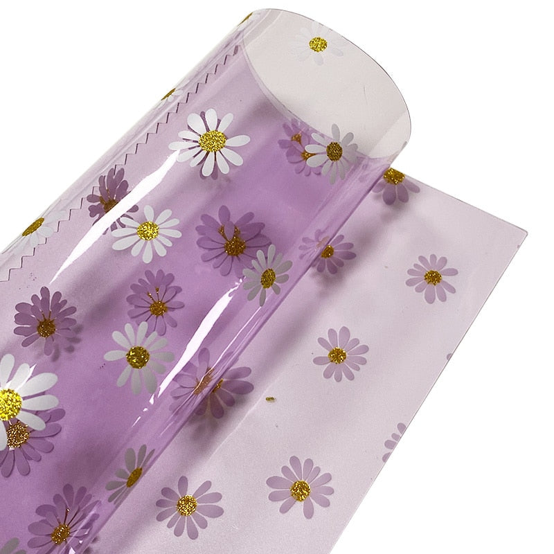 Lisslune | Floral Elegance PVC Craft Film for Creative Home Decor and DIY Projects