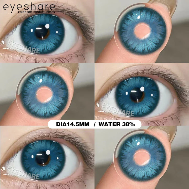 Rynx | 1 Pair Cosplay Colored Contact Lenses Anime Blue Lenses Purple Eyes Halloween Makeup Contacts Annual Pink Beauty Pupils