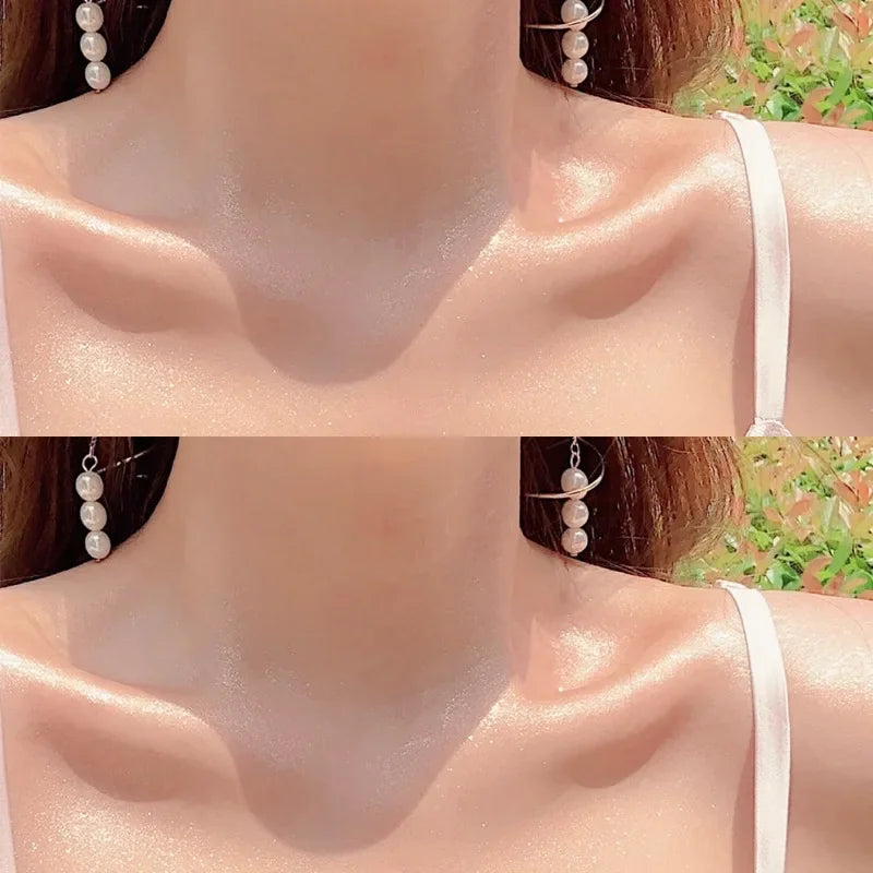 Rynx | Skin Brightening Highlighter Powder Long-lasting Glitter Make-up Highlighter Spray Face Body Glitter Shine Shimmer Glossy Powder Cosmetics