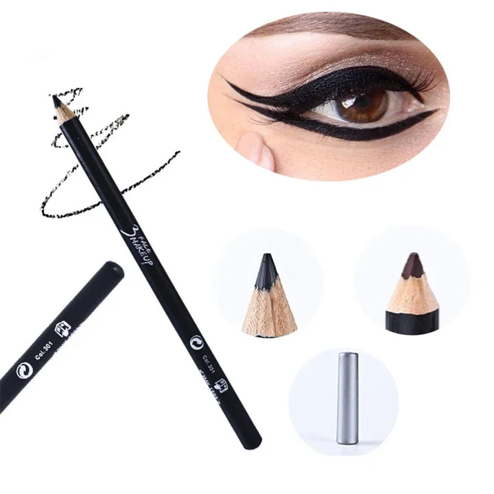 Rynx | Black Eyeliner Pencil Professional Makeup Brown Matte Eyebrow Pencil Waterproof Long-lasting Smooth Pencil Beauty Tool Accessories