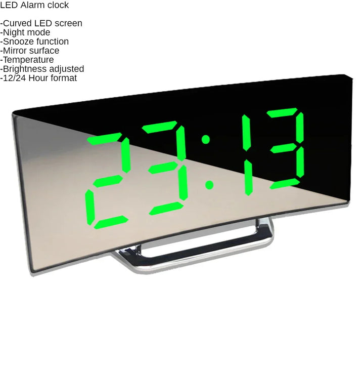 Lisslune | Curved Screen Digital Alarm Clock