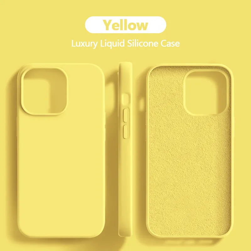 Lisslune | Liquid silicone case shockproof for iPhone 15 14 13