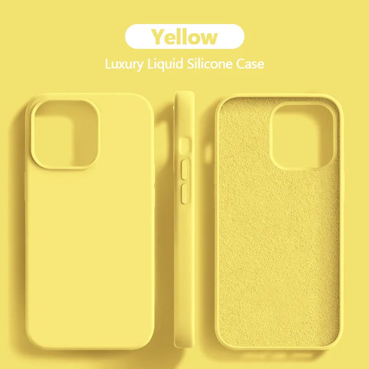 Lisslune | Liquid silicone case shockproof for iPhone 15 14 13