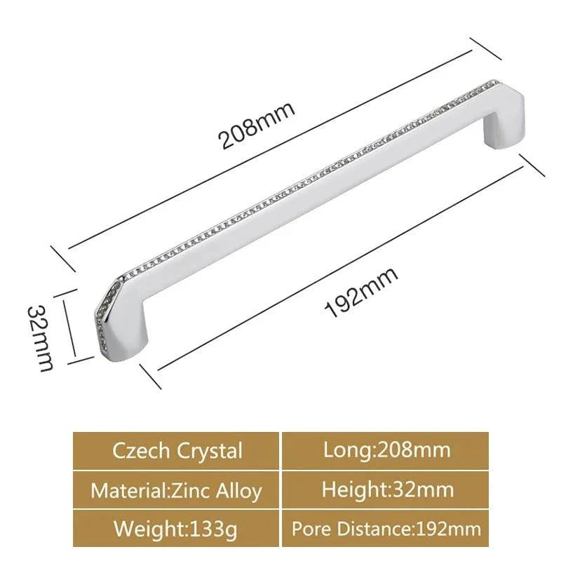 Lisslune | Luxurious Gold and Crystal Cabinet Handles - Exquisite Design and Lasting Quality