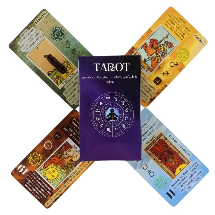 Rynx | 1 Box The Light Seer Tarot Cards, 78-Card Full Color Tarot Set for Tarot Readings, Fortune Telling, Divination Board Game Cards