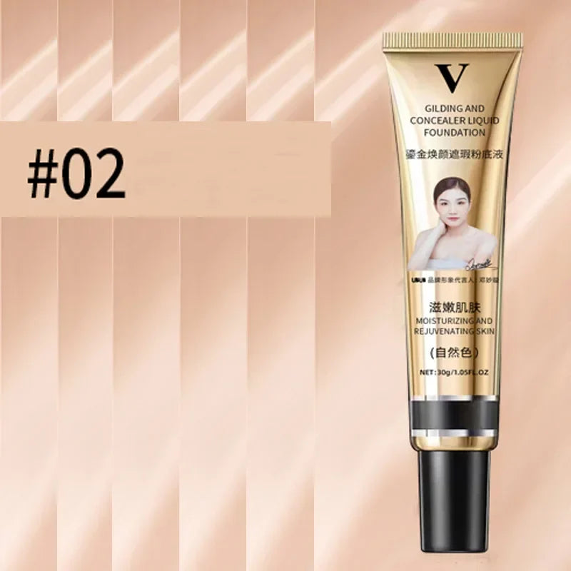 Rynx | 3 Colors Liquid Foundation Cream Coverage Acne Waterproof Long-lasting Oil-control Base Cream Make-up Moisturizing Matte Concealer Cosmetics