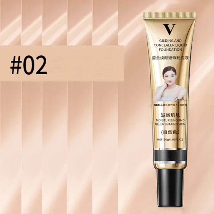 Rynx | 3 Colors Liquid Foundation Cream Coverage Acne Waterproof Long-lasting Oil-control Base Cream Make-up Moisturizing Matte Concealer Cosmetics