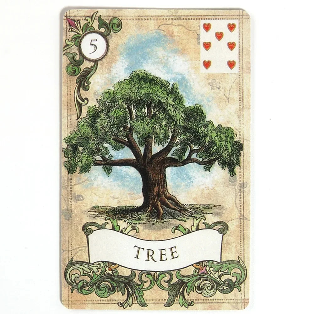 Rynx | Old Style Lenormand Tarot Cards English Version A 38 Oracle Deck Divination Destiny Board Games Playing Cards