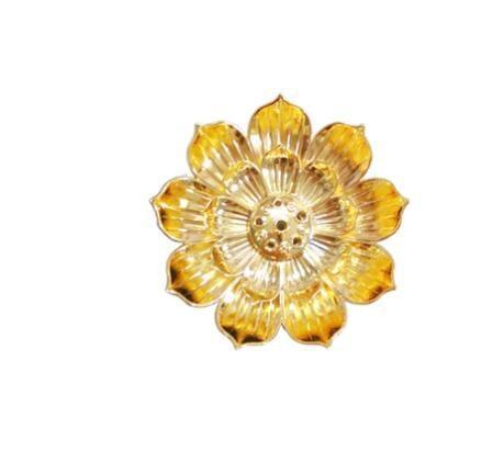 Lisslune | Serene Lotus Alloy Incense Holder: Aromatherapy Diffuser for Tranquil Spaces