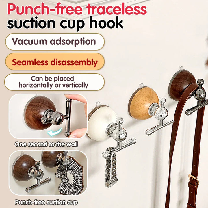 Lisslune | Punch-Free Quick Hang Wall Suction Cup Hook