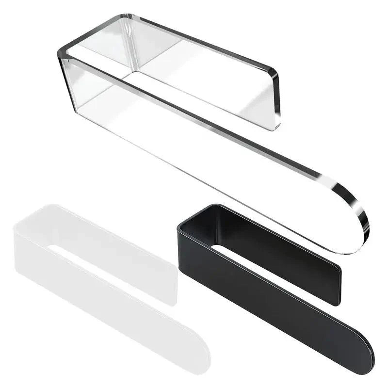 Lisslune | Modern self-adhesive acrylic U-shaped towel holder for stylish bathroom and kitchen storage
