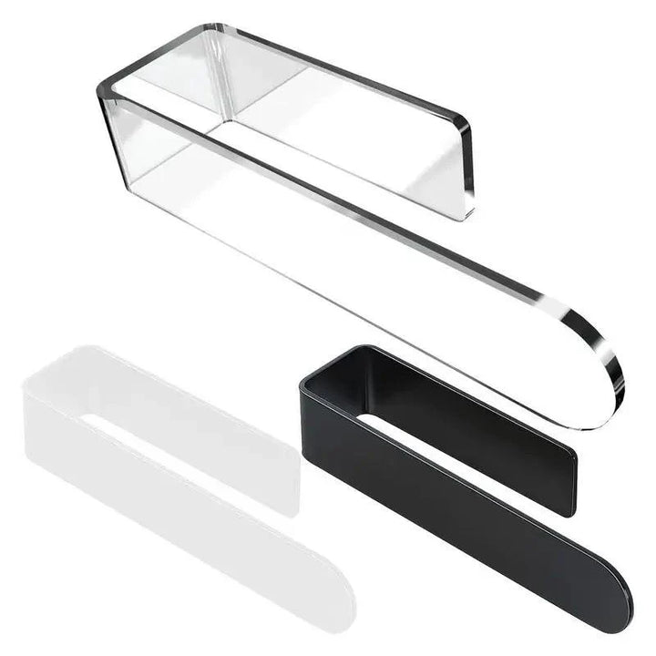 Lisslune | Modern self-adhesive acrylic U-shaped towel holder for stylish bathroom and kitchen storage