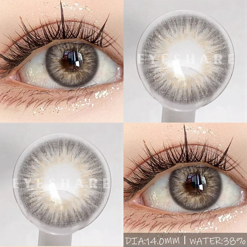 Rynx | Naturally colored contact lenses for the eyes 1 pair brown pupil contact lenses Fashion blue lenses annually cosmetic gray contact lenses