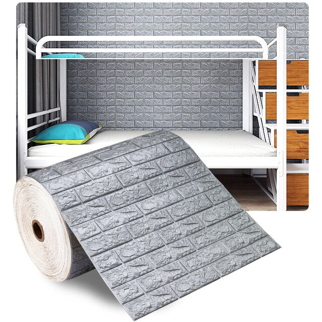 Lisslune | 3D Self-Adhesive Soft Brick Wall Stickers
