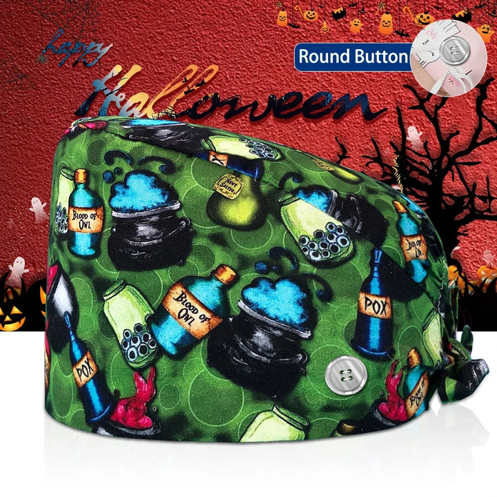 Lisslune | Surgical Skull Print Apron with Adjustable Design and Button