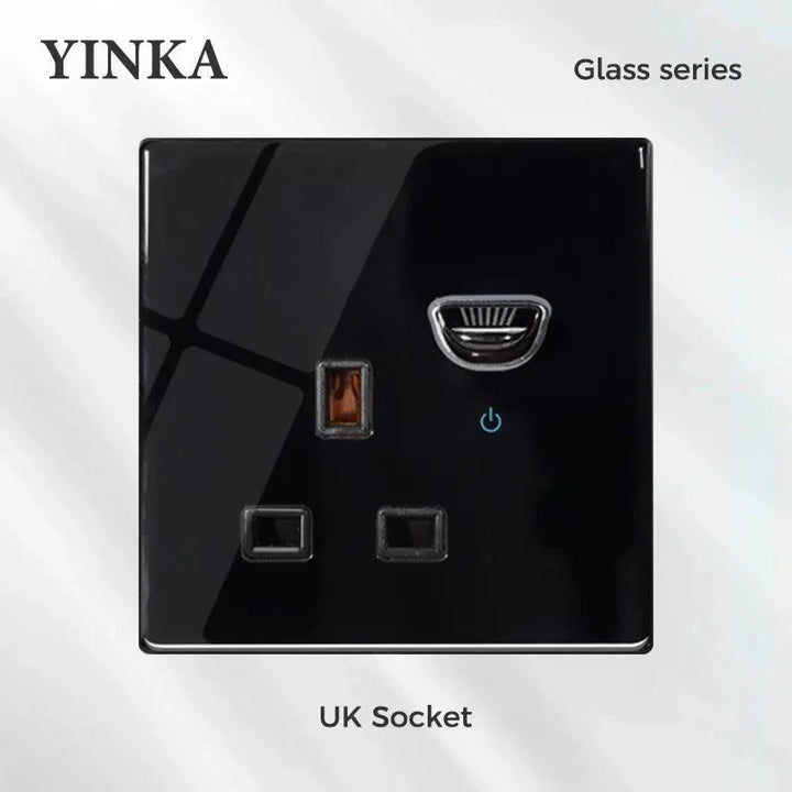 Lisslune | Elegant LED Crystal Glass Light Switch Panel - Versatile Multi-Control System