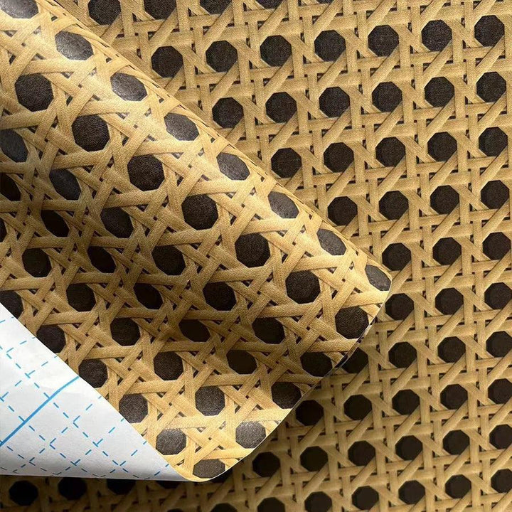 Lisslune | Bamboo pattern waterproof rattan contact paper for DIY furniture renovation and cabinet decoration