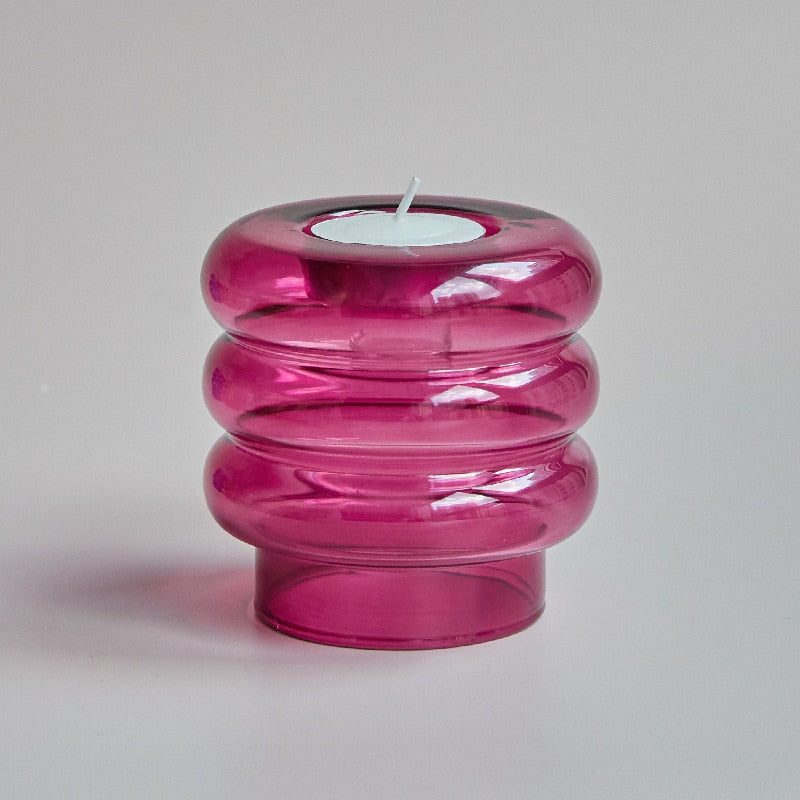 Lisslune | Dual Glass Spiral Candle Holder
