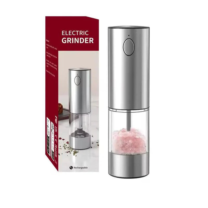 Lisslune | Automatic rechargeable salt and pepper mill duo with adjustable grind settings and integrated LED light